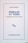 Deleuze, Gilles - Périclès et Verdi: La philosophie de François Châtelet.