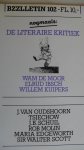 red. - Bzzlletin 102 De literaire kritiek Wam de Moor Erlud Ibsch Willem Kuipers