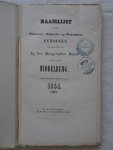 N.n.. - Naamlijst der geborene, gehuwde en overledene personen, aangegeven by den Burgerlyken Stand der Stad Middelburg, gedurende het jaar 1851. N.n.. - Naamlijst der geborene, gehuwde en overledene personen, aangegeven by den Burgerlyken Stand der Stad Middelburg, gedurende het jaar 1851.