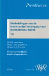 R.J. van Galen, J.C. van Apeldoorn, A.J. Berends - Grensoverschrijdende insolventieprocedures. Preadvies