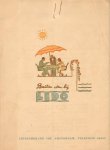 Lido - Menukaart Lido Amsterdam (Leidschekade 105), uitvouwbaar met plattegrondje van Amsterdam (tekst voorkant Een Bloementuin, achterkant Buiten eten bij Lido), goede, gebruikte staat (klein scheurtje op vouw)
