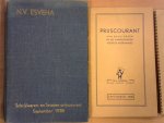 catalogus/schrijfwaren /N.V. ESVEHA voorheen Ph. Simons & Co - Schrijfwaren-en Seizoen-Prijscourant September 1938 / Prijscourant van enveloppen en de papiersoorten voor de boekhandel / Des Drukkers Handboek S V H nummer 65 maart 1938