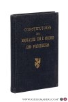 Constitutions: - Constitutions des moniales de l'ordre des prêcheurs approuvées par sa Sainteté le Pape Pie XI.