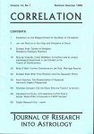 Smith, Rudolf H. [ed.] - Correlation. Journal of Research into Astrology. Vol. 14, no. 1 Northern Summer 1995, no. 2 Northern Winter 1995/96