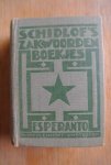 Veer, C.L. de - SCHIDLOF'S ZAKWOORDENBOEKJE ESPERANTO-NEDERLANDSCH EN NEDERLANDSCH-ESPERANTO