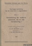 Ronde, F.S.W. de (samengesteld door) & Straaten, F. van der (opnieuw bewerkt door) - Voorlopige handleiding bij het onderricht in zeegeschiedenis, deel V: Ontwikkeling der moderne zeetactiek, tot en met wereldoorlog I
