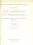 Gerson, H. met 172 fotos - Van Geertgen tot Frans Hals  .. De Nederlandse Schilderkunst deel 1