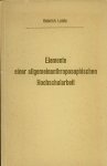H. Leiste. - Elemente einer allgemeinanthroposophischen Hochschularbeit. H. Leiste. - Elemente einer allgemeinanthroposophischen Hochschularbeit.