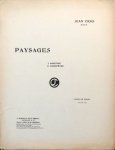 Cras, Jean: - Paysages pour le piano