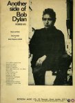 DYLAN, Bob - Another side of Bob Dylan. Recorded Hits. Words and Music - Chord Symbols and Guitar Diagrams Included