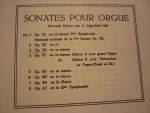 Guilmant; Alexandre - Oevres pour le Grand Orgue; avec pédale obligée / Sonates pour orgue No. 3 Op. 56 en ut mineur Guilmant; Alexandre - Oevres pour le Grand Orgue; avec pédale obligée / Sonates pour orgue No. 3 Op. 56 en ut mineur