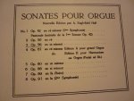Guilmant; Alexandre - Oevres pour le Grand Orgue; avec pédale obligée / Sonates pour orgue No. 3 Op. 56 en ut mineur