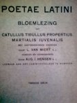 miert, l. van - poetae latini, bloemlezing uit catullus tibullus propertius martialis iuvenalis