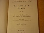 Scarlatti; Alessandro (1660–1725) - Scarlatti St Cecilia Mass Solo Ssatb/Satb (L) V/S (John Steele)