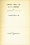 Chaucer, Geoffrey (vertaling: Adriaan J. Barnauw) - Het boek van de Hertogin. Het Vogelparlement [Twee vroege gedichten]