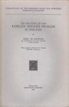 GADOLIN, AXEL DE - The solution of the Karelian refugee problem in Finland