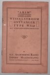 n.n - ARIM drielamps wisselstroom ontvanger type W3-sd Met schermrooster detector