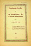 Bakker, C - Oorlogsellende, De martelingen der Duitsche Gevangenen