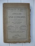 Coninckx, Hyac.-J.-B. (ed.) - Annales du XXIIe Congres (Malines 1911). Tome I. Documents & Compte rendu (2e fascicule) et Tome II. Rapports & Mémoires (supplément).