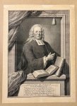 Tanje, Pieter naar J.M. Quinkhard. - Original engraving and etching 1752 I Portret van predikant Johannes Plantinus (1692-1771), 1752, 1 p.