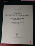 Járdányi, Pál - Szonatina Hegedure es Zongára. Sonatine voor viool en klavier