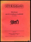 E.T.A. Hoffmann-Gesellschaft (Herausgeber) - Mitteilungen der E.T.A. Hoffmann Gesellschaft 5. Heft 1958 und 9. Heft 1962