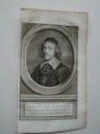 antique print (prent) - Johan de Knuyt, Ridder, Heer van oud en nieuw Vosmaer (..).