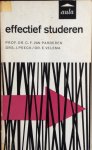 Parreren, C.F. / Peeck, J. / Velema, E. - Effectief studeren