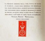 (OFFICINA BODONI). DANTE ALIGHIERI - Vita Nuova di Dante. Proemio di Benedetto Croce.