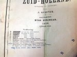 KUIJPER, J. - ( MAP ) Zuid-Holland  ontworpen en getekend door J. Kuijper ... Schaal van 1 : 240,000.