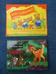 Disney, Walt & N.n.. - Bambi. Walt Disney's flapuit/ Dieren-Kameraadjes. 2 pop-up boeken.