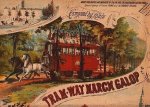 (GRAVENHAGE, 'S-). HAAGSE PAARDENTRAM - Tram-Way March Galop. Composed by Louis. (Muziekstuk voor piano).