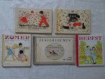 Cramer, Rie. - Lentebloemen/ Zus en Jan/ Meer van Zus en Jan/ Zomer/ Herfst. 5 titels.