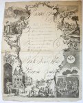  - [Pinksterwens / Pentecost Wish Card, 1779] Hillegond Bakker. Wish card for Pentecost, dated 1779, 1 p.