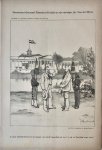 Braakensiek, Johan (1858-1940) - [Original lithograph/lithografie by Johan Braakensiek] Gouverneur-Generaal Pijnacker Hordijk en zijn opvolger Jhr. Van der Wyck, 8 October 1893, 1 pp.