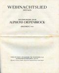 Div.auteurs - Mensch en Melodie, Diepenbrock-Herdenking (1921-1946)