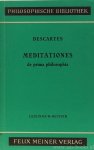DESCARTES, R. - Meditationes de prima philosophia. Meditationen über die Grundlagen der Philosophie. Auf Grund der Ausgaben von A. Buchenau neu herausgegeben von L. Gabe.