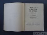 Bormann, Martin / Adolf Hitler. - Le testament politique de Hitler. Notes recueillies par Martin Bormann. Préface de H. R. Trevor-Roper. Commentaires de André Francois-Poncet. Version francaise et présentation de Francois Genoud.