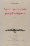 Marion, Élie - Avertissements prophétiques. 1707