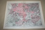  - Oude kaart/plattegrond van Athene - circa 1905
