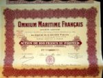 Collective - Share, Omnium Maritime Francais 1926