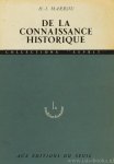 MARROU, H.I. - De la connaissance historique.