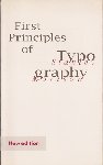 Morison, Stanley - First Principles of Typography (new edition)