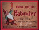 Marten Toonder Uitgewerkt door Hans G. Kresse - (poster) Drink Louter Kabouter - Echte oude Schiedamsche Genever
