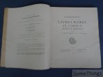 N/A. / F. Lair Dubreuil, L. Giraud-Badin en MM. Duchemin Frères. - Catalogue des livres rares et curieux anciens et modernes composant la bibliothèque de M. M. B. [Monsieur Marcel Benard ou Besnard.]