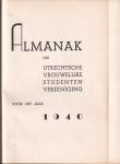 N/N (ds1239) - Almanak der Utrechtse Vrouwelijke Studenten Vereeniging voor het jaar 1940