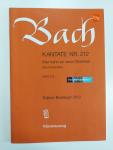 Bach, J.S. - Werke Kantate Nr. 212 Mer hahn en neue Oberkeet (Bauernkantate) BWV 212  Edition Breitkopf 7212 Klavierauszug