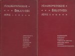 Voorhoeve, Dr.J. - Homeopathische bibliotheek Serie I en II. bundeling in twee banden van de losse delen
