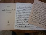 Bach; J. S.  (1685-1750) - Violin-Konzert Nr. 2; E-dur (E major); voor viool en piano