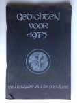 Oosterhuis, Huub, Samenstelling - Gedichten voor 1975